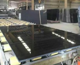 polished Shanxi black granite slabs